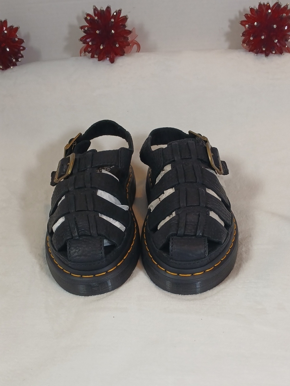 Dr. Martens Wrenlie Grizzly Leather Fisherman Sandals Unisex 7M/ 8W - Picture 2 of 15